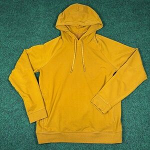 Lululemon Sweater Adult Medium Yellow City Sweat Pullover Hoodie Pockets